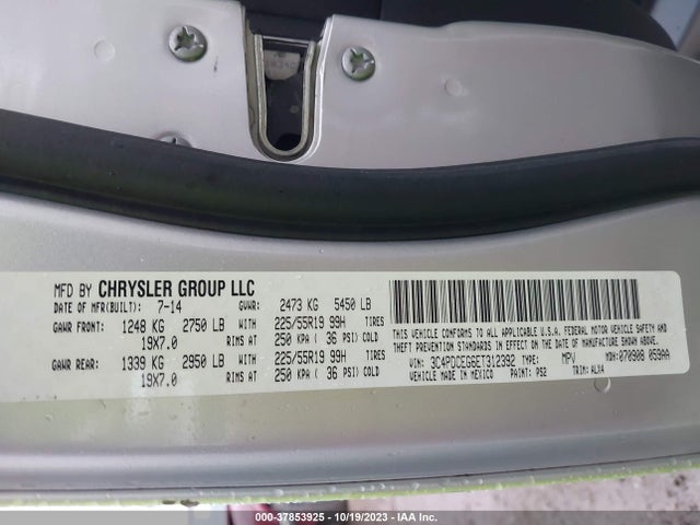 Dodge Journey R/t 2014 3C4PDCEG6ET312392 Image 9