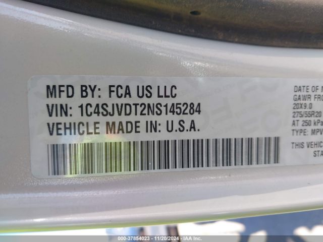 1C4SJVDT2NS145284 Jeep Wagoneer Series Iii