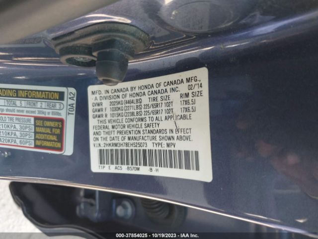 2HKRM3H78EH525073 Honda Cr-v Ex-l