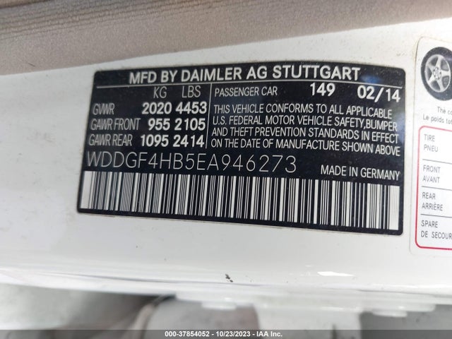 WDDGF4HB5EA946273 Mercedes-Benz C-class C 250
