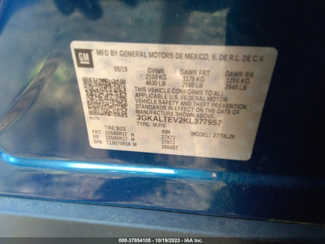 GMC Terrain Sle 2019 3GKALTEV2KL377957 Image 9