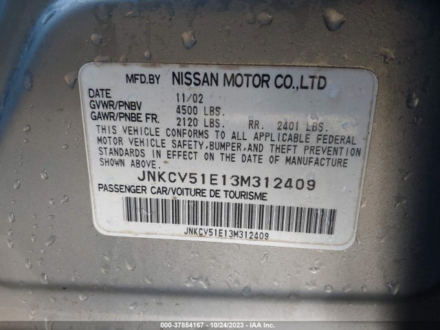 2003 INFINITI G35 SEDAN JNKCV51E13M312409 Photo 8