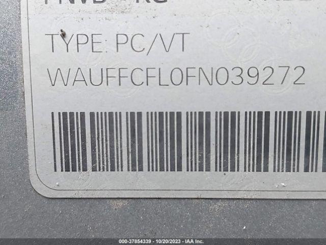 WAUFFCFL0FN039272 Audi A4 Premium Plus