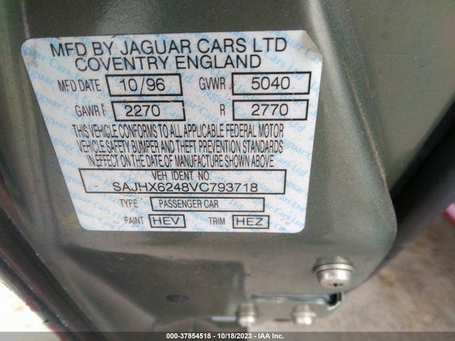 1997 JAGUAR XJ SAJHX6248VC793718 Photo 8