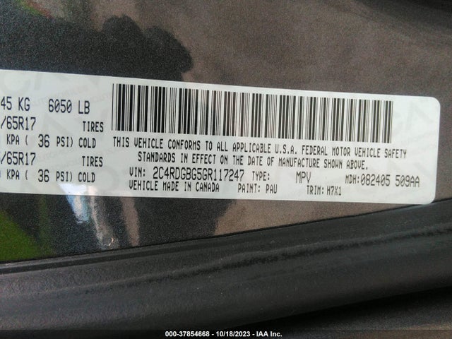 Dodge Grand Caravan Se 2016 2C4RDGBG5GR117247 Image 9