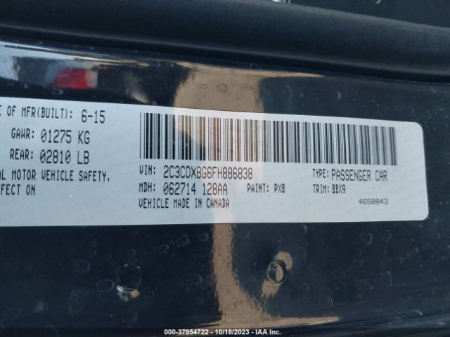 2C3CDXBG6FH886838 Dodge Charger Se