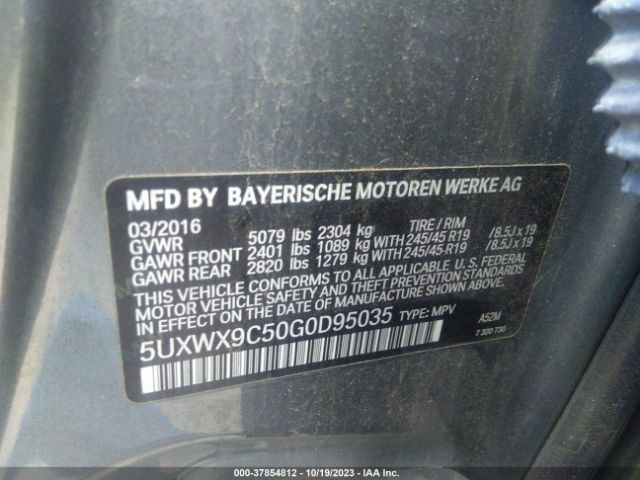 5UXWX9C50G0D95035 BMW X3 Xdrive28i