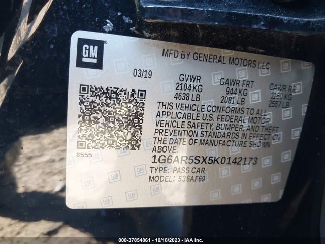 1G6AR5SX5K0142173 Cadillac CTS LUXURY