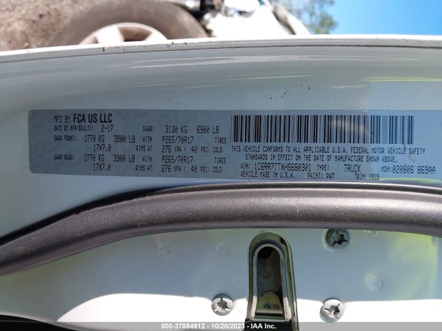 RAM 1500 Slt 2017 1C6RR7TTXHS680301 Image 9