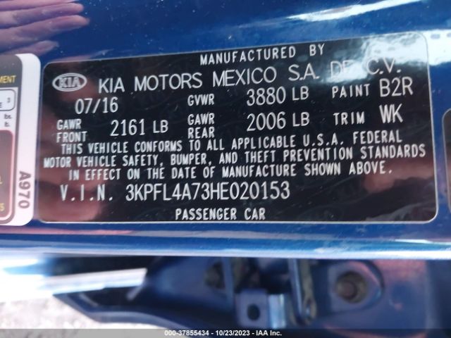 3KPFL4A73HE020153 KIA FORTE S