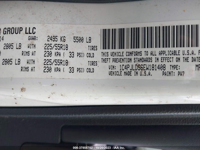 2014 JEEP CHEROKEE 1C4PJLDS6EW181408 Photo 8