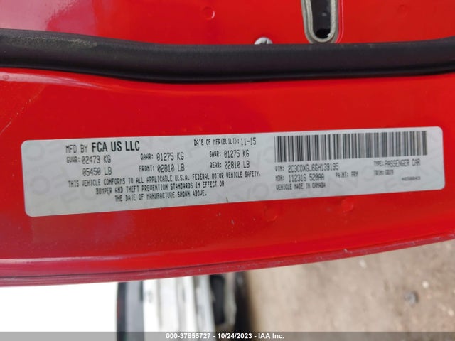Dodge Charger R/t Scat Pack 2016 2C3CDXGJ6GH139195 Image 9