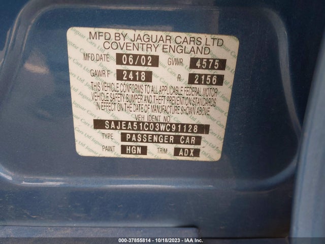 2003 JAGUAR X-TYPE SAJEA51C03WC91128 Photo 8