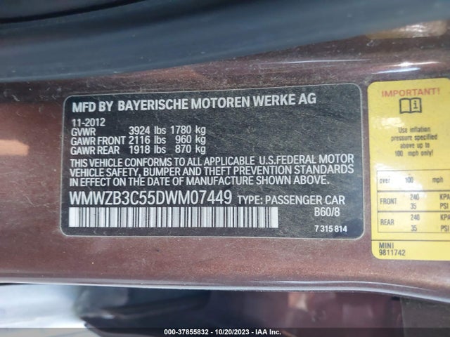 2013 MINI COOPER COUNTRYMAN WMWZB3C55DWM07449 Photo 8