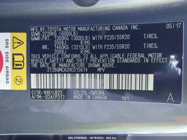 2T2BGMCA2HC015614 Lexus Rx Rx 450h