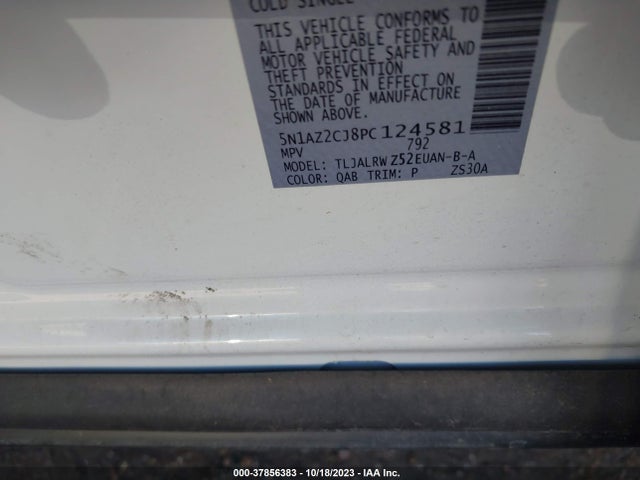 2023 NISSAN MURANO SL VIN: 5N1AZ2CJ8PC124581
