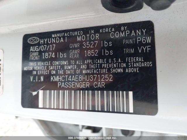 Hyundai Accent Value Edition 2017 KMHCT4AE8HU371252 Image 9