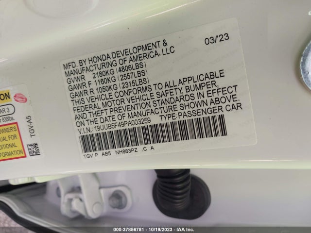 Acura Tlx Technology Package 2023 19UUB5F49PA003259 Image 9