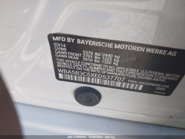 WBA5B3C5XED537707 BMW 5 Series 535i Xdrive