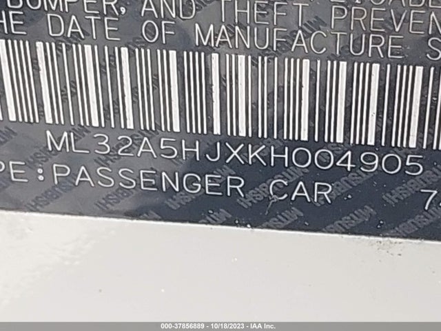 Mitsubishi Mirage Gt/le 2019 ML32A5HJXKH004905 Image 9