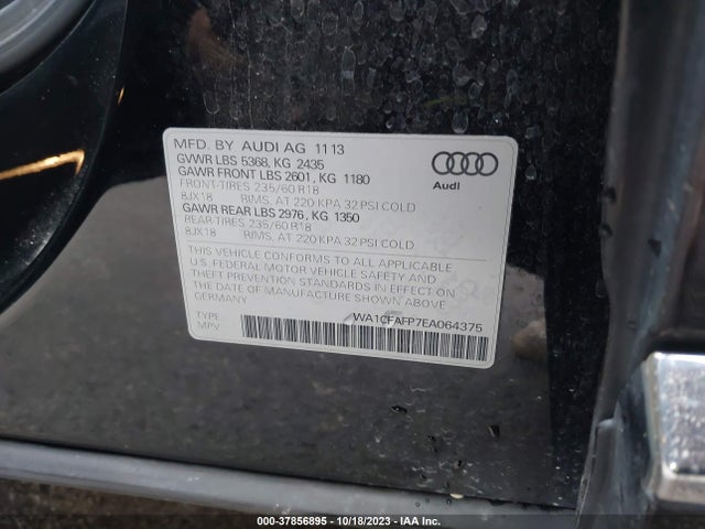 WA1CFAFP7EA064375 Audi Q5 2.0t Premium