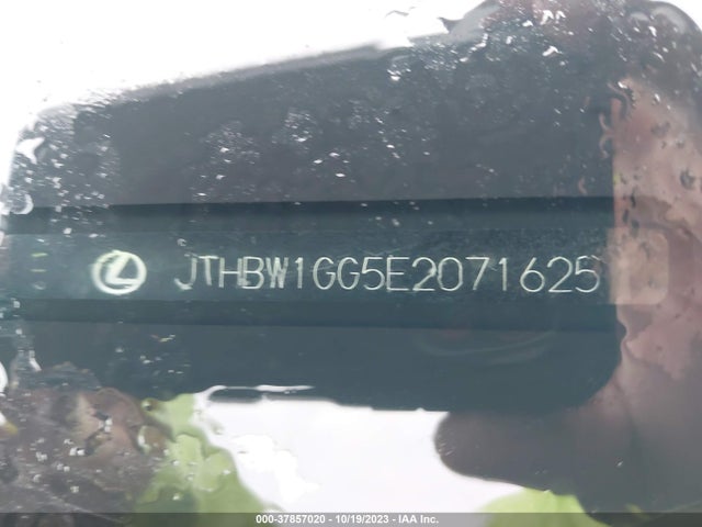 JTHBW1GG5E2071625 Lexus Es 300h Hybrid