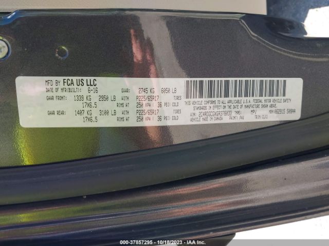 2C4RDGCGXGR378033 Dodge Grand Caravan Sxt Plus