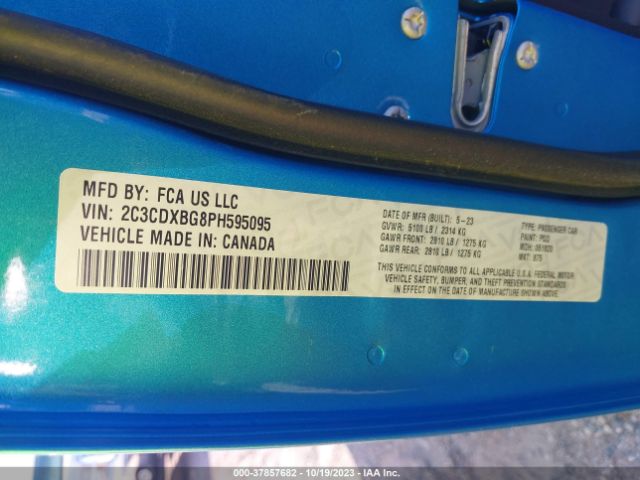 2C3CDXBG8PH595095 Dodge Charger Sxt