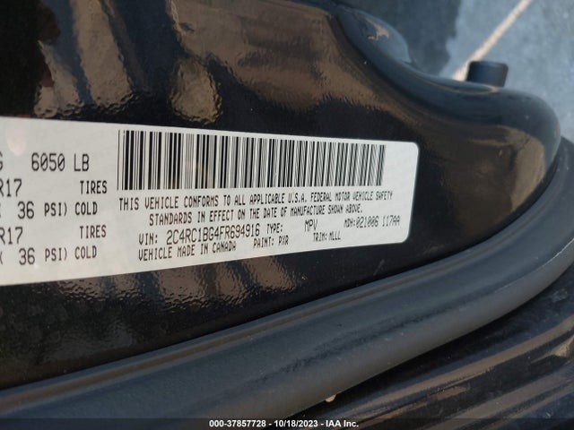 2C4RC1BG4FR694916 Chrysler Town & Country Touring