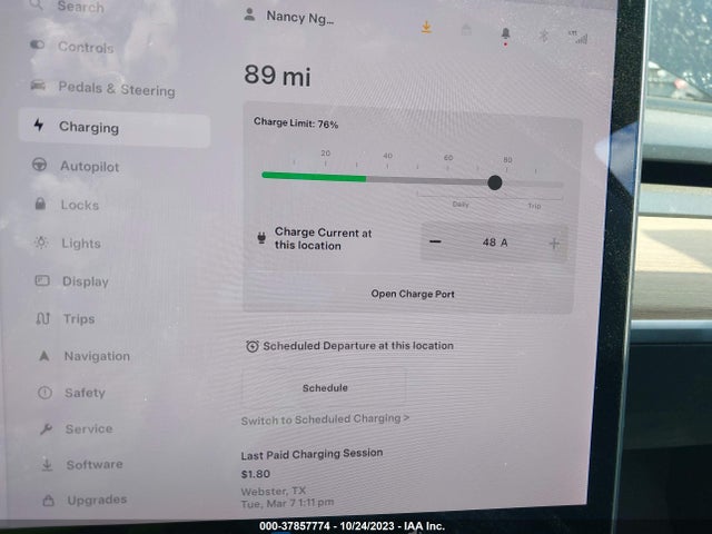 2019 TESLA MODEL 3 PERFORMANCE/LONG RANGE VIN: 5YJ3E1EB5KF191210