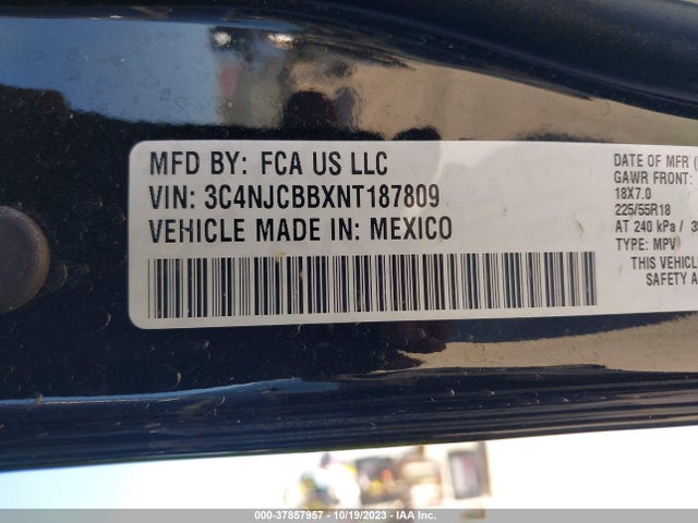 Jeep Compass Altitude Fwd 2022 3C4NJCBBXNT187809 Image 9