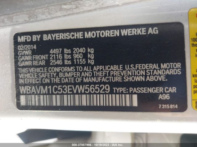 WBAVM1C53EVW56529 BMW X1 Sdrive28i