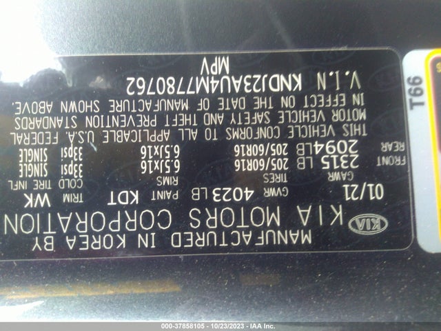 KIA SOUL S 2021 KNDJ23AU4M7780762 Image 9