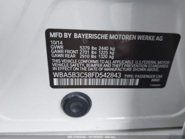 WBA5B3C58FD542843 BMW 535i Xdrive