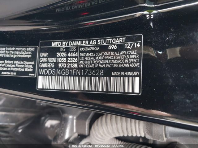 WDDSJ4GB1FN173628 Mercedes-Benz CLA 250