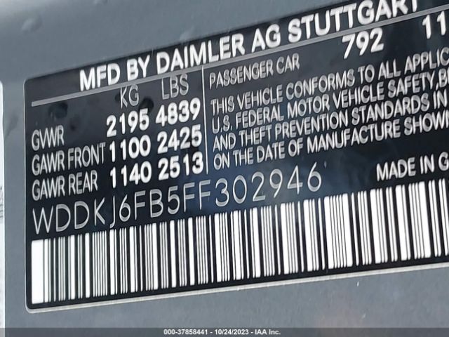 WDDKJ6FB5FF302946 Mercedes-Benz E 400