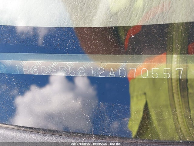 2002 HONDA ACCORD SDN EX VIN: 1HGCG56612A070557