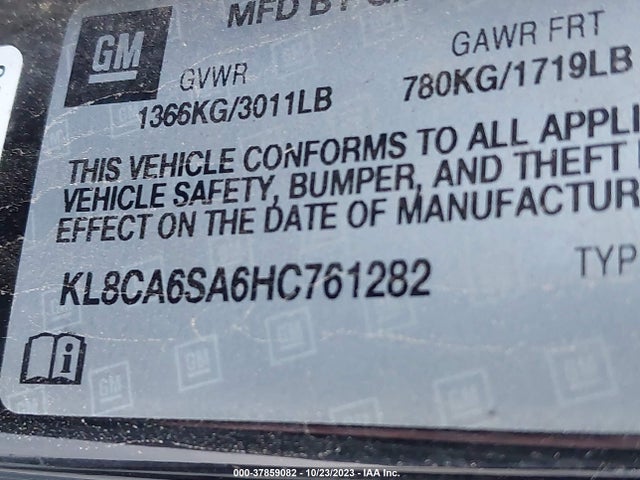 Chevrolet SPARK LS 2017 KL8CA6SA6HC761282 Image 9