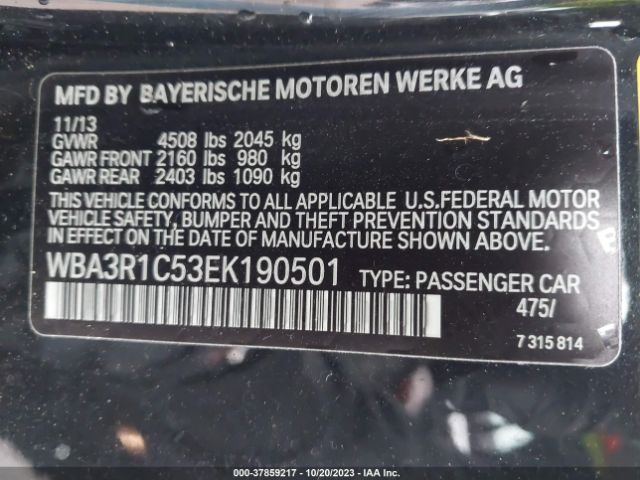 WBA3R1C53EK190501 BMW 4 Series 435i