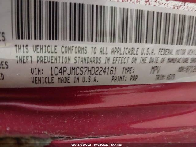 1C4PJMCS7HD224161 Jeep Cherokee Latitude