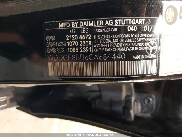 Продажа на аукционе авто 2012 Mercedes-benz C-class C 300, vin: WDDGF8BB6CA684440, номер лота: 37859474
