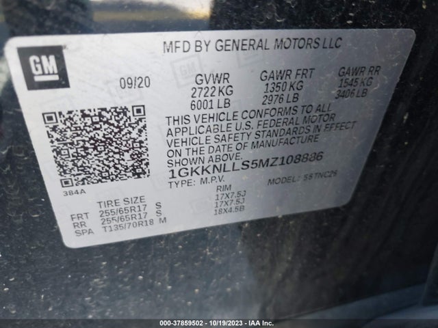 GMC Acadia Awd At4 2021 1GKKNLLS5MZ108886 Image 9