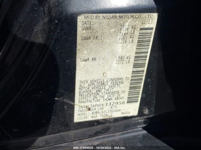 1N4AL3APXEN332956 Nissan ALTIMA 2.5