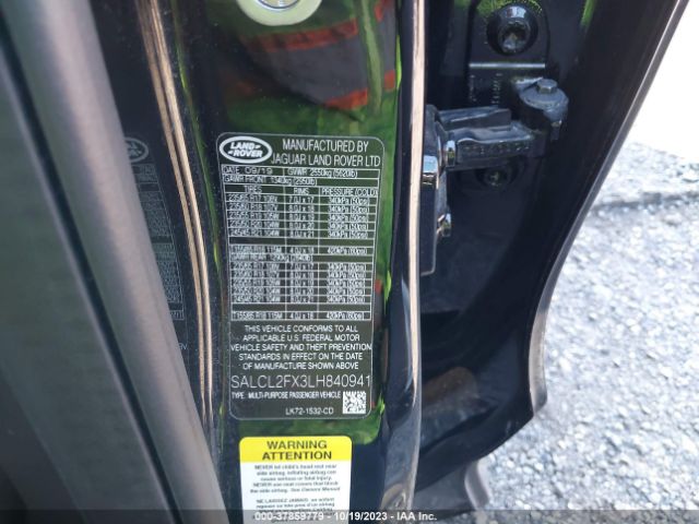 2020 LAND ROVER DISCOVERY SPORT SALCL2FX3LH840941 Photo 8
