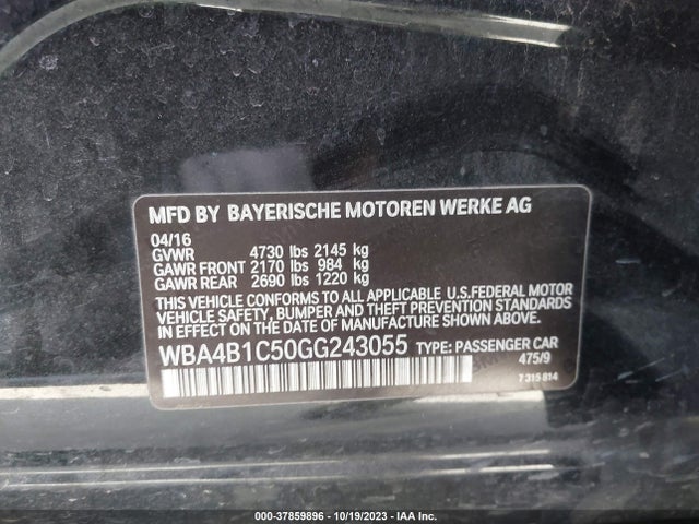 BMW 435i Gran Coupe 2016 WBA4B1C50GG243055 Image 9