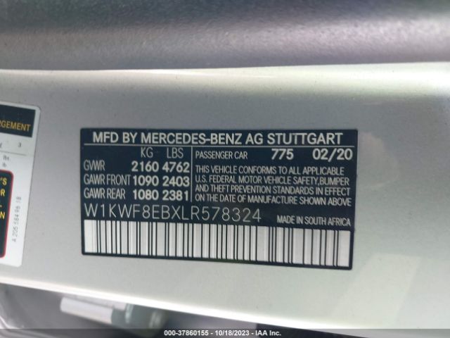 W1KWF8EBXLR578324 Mercedes-Benz C-class C 300