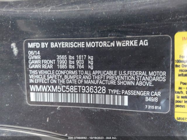 WMWXM5C58ET936328 Mini COOPER HARDTOP
