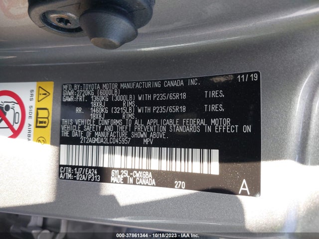 2T2AGMDA2LC045957 Lexus Rx Rx 450h