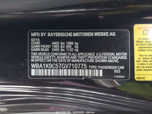 WBA1K9C57GV710775 BMW 2 Series 228i