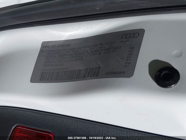 WAUC4CF59NA034314 Audi S5 Sportback Premium Plus Tfsi Quattro Tiptronic